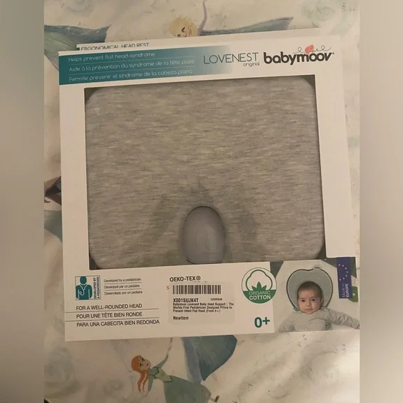 Babymoov Lovenest Baby Head Support Pillow - Gray - Picture 8 of 9